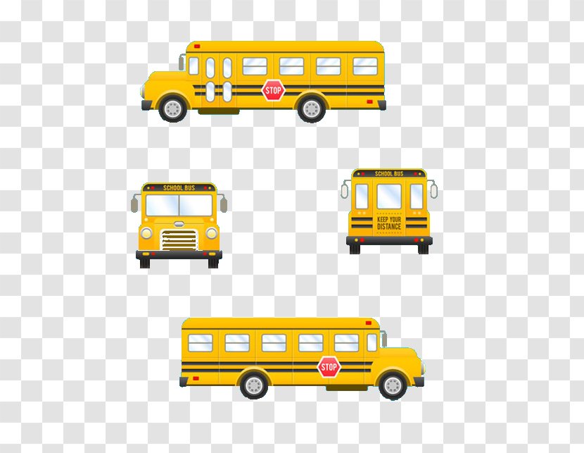 School Bus Student - Cartoon - Yellow Transparent PNG