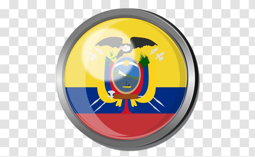 Flag Of Ecuador Coat Arms National Symbols - Yellow - Symbol Transparent PNG