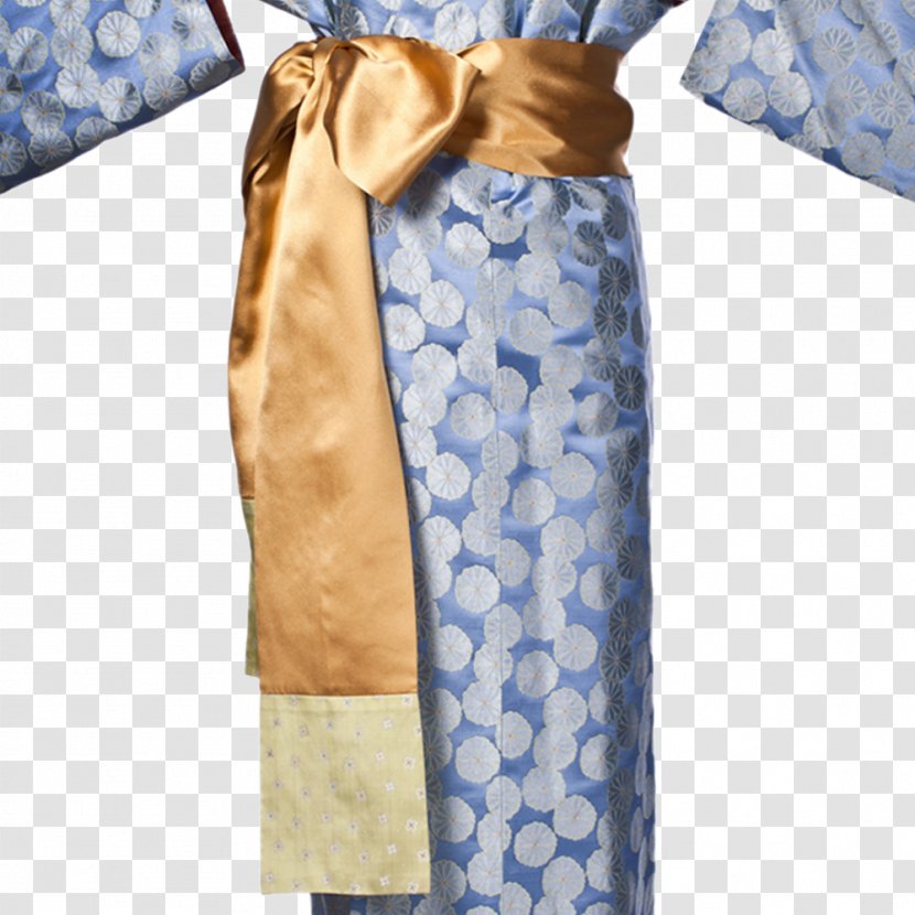 Silk Kimono Bathrobe Sistine Chapel - Truffle Transparent PNG