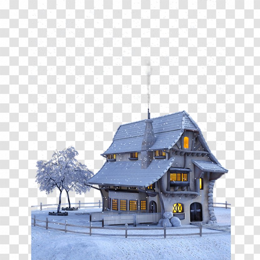 Christmas Miracle In July Stirring The Plot Snowflake Illustration - Winter - Small House Transparent PNG