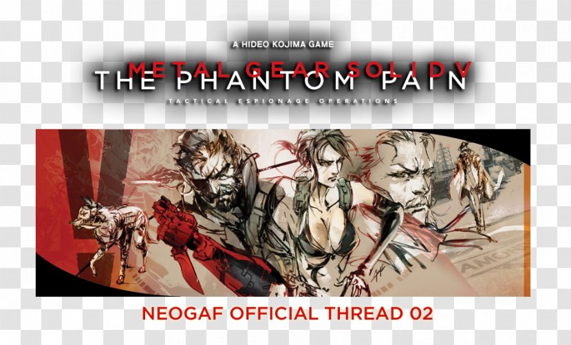 Metal Gear Solid V: The Phantom Pain Solid: Peace Walker Ground Zeroes Big Boss - Video Game - Kojima Productions Transparent PNG