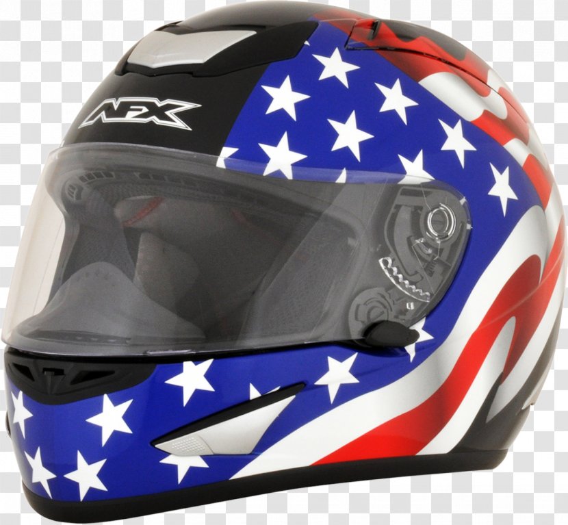 Motorcycle Helmets Flag Of The United States Accessories - Helmet Transparent PNG