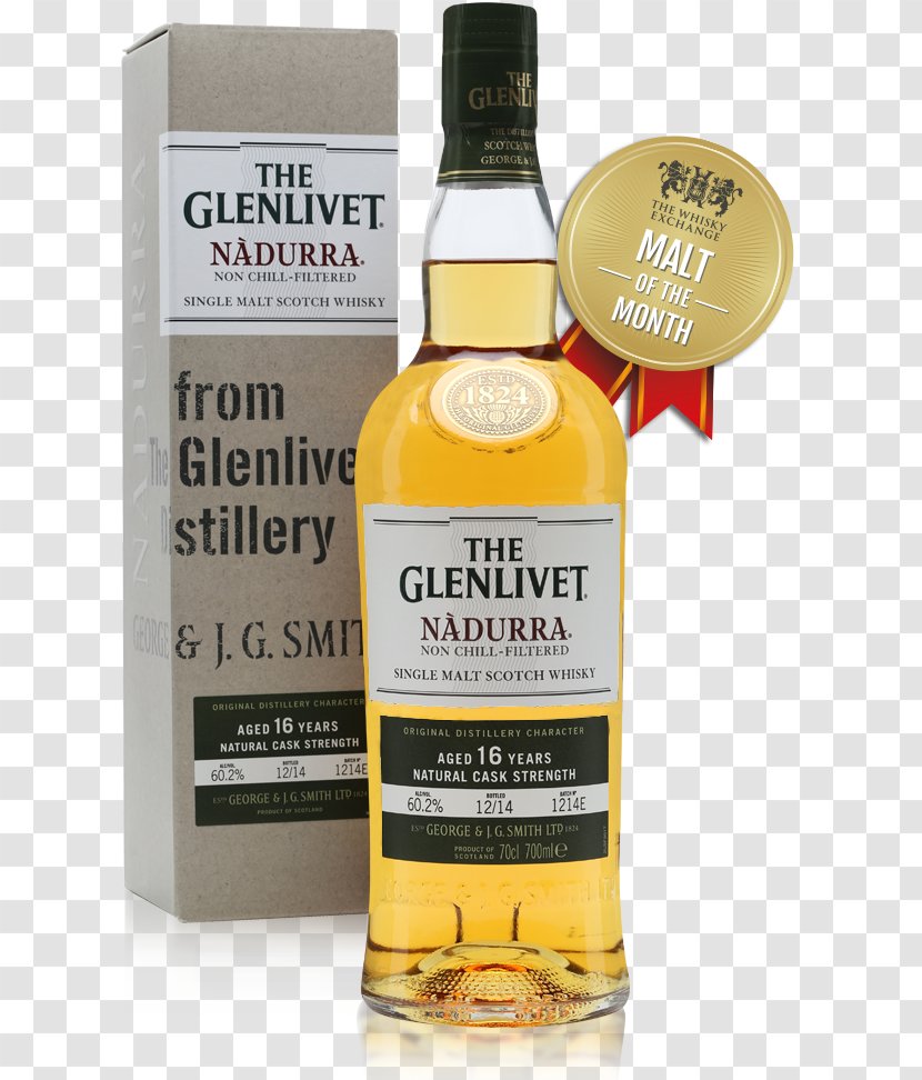 Whiskey The Glenlivet Distillery Single Malt Whisky Scotch Speyside - Bacardi Beverages Transparent PNG