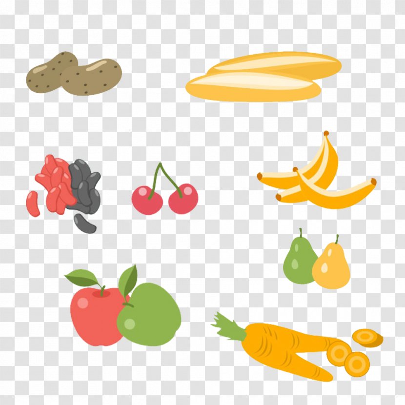 Food Orange Bell Pepper Apple - Fruits & Vegetables FIG. Transparent PNG