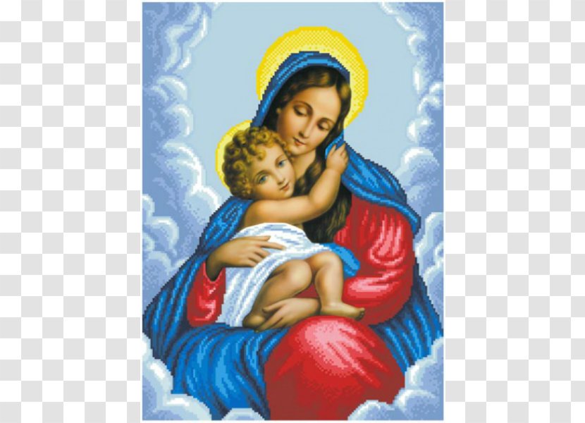 Child Jesus Madonna Veneration Of Mary In The Catholic Church Rosary - Angel Transparent PNG