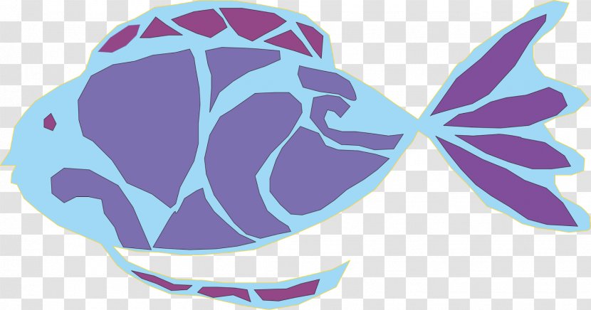 Fish Clip Art - Electric Blue - Purple Transparent PNG