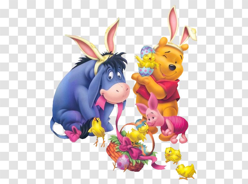 Winnie-the-Pooh Tigger Eeyore Easter Bunny Roo - Rabits And Hares - Winnie The Pooh Transparent PNG