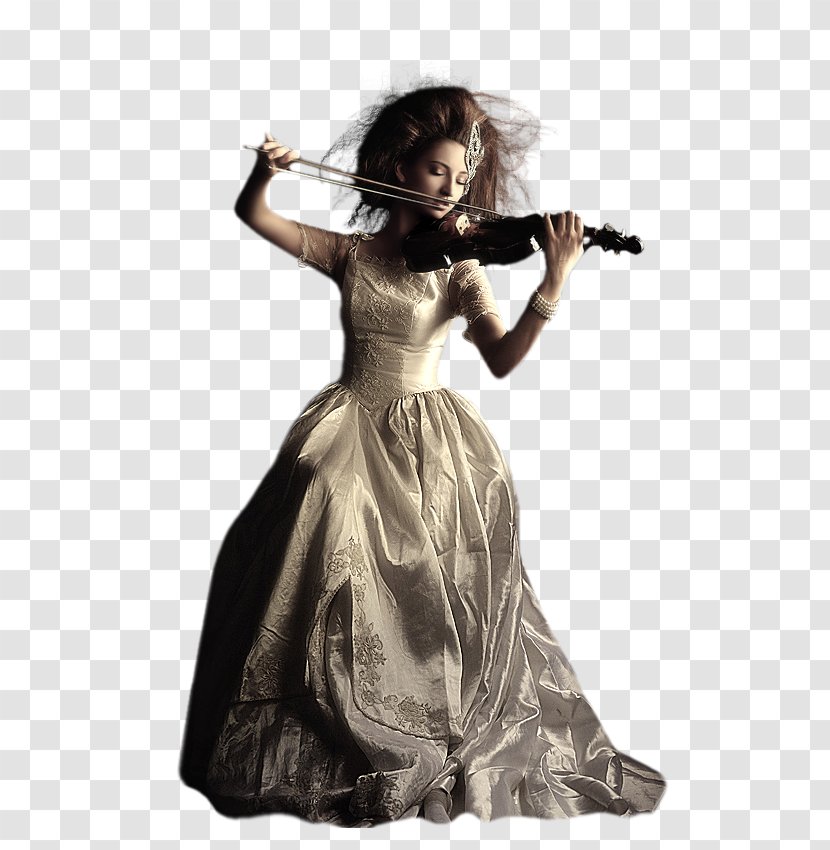 Painting Woman Violin Бойжеткен - Watercolor Transparent PNG