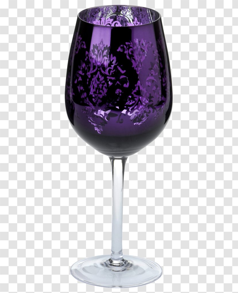 Wine Glass Purple Color Violet - Tableware Transparent PNG