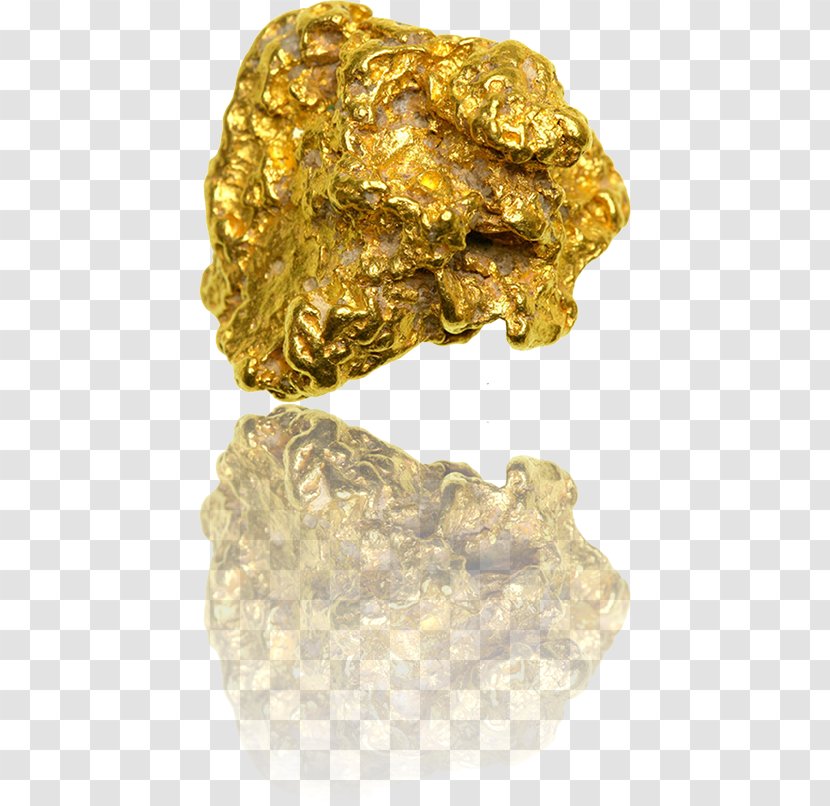 Gold Nugget Clip Art Mining - Silver - Rush Nuggets Transparent PNG