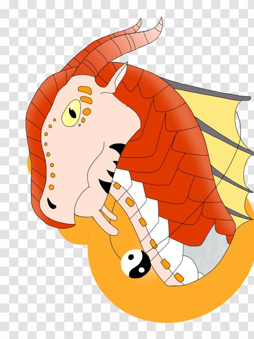 Drawing Gift Wings Of Fire Art - Orange - Koi Transparent PNG