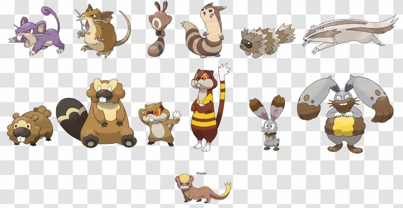 Zigzagoon Rattata Bidoof Sentret Furret - Raticate - Google Pluse Transparent PNG