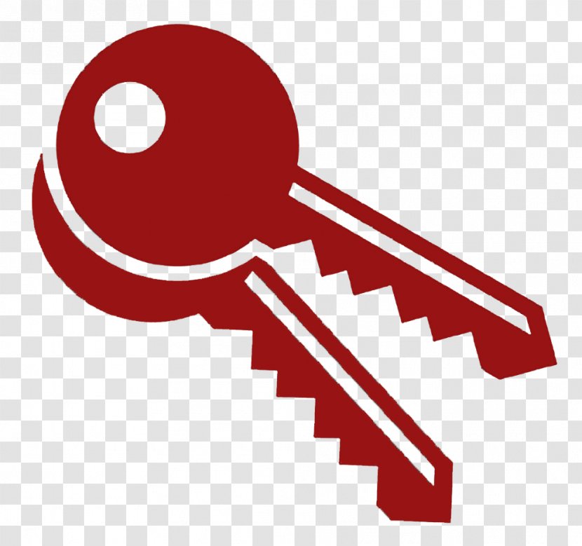 Key Lock Clip Art - Red Transparent PNG