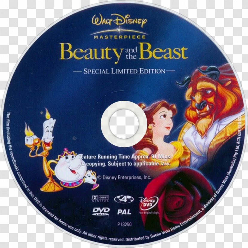 Belle Beauty And The Beast Compact Disc Film Fan Art - Walt Disney Animated Classics Transparent PNG