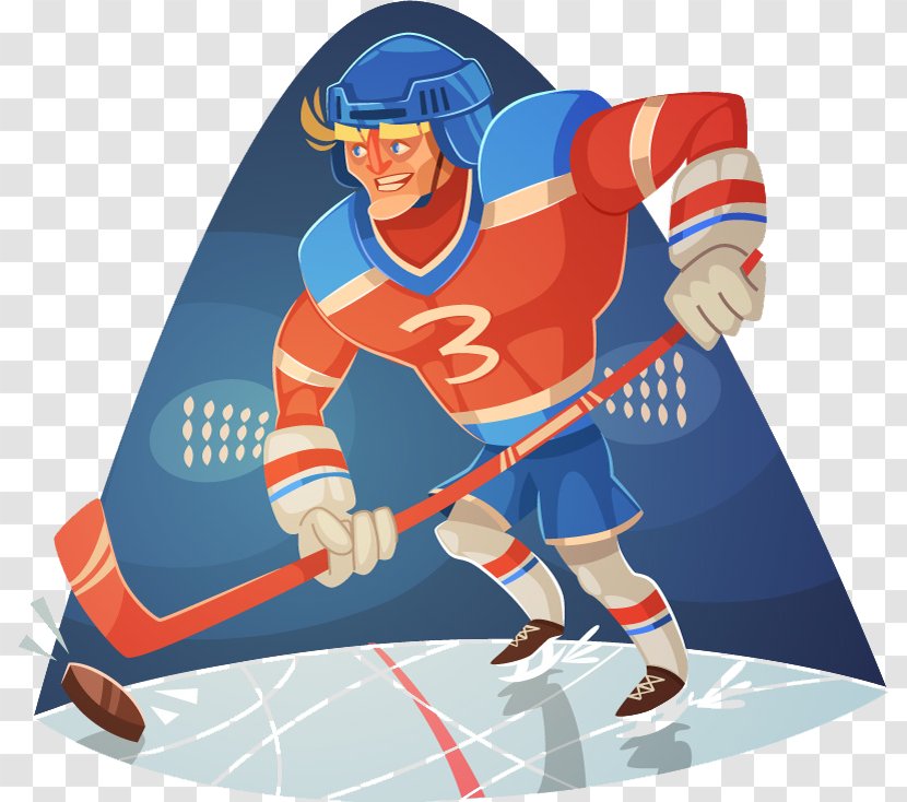 Ice Hockey Cartoon Sport Football - Baseball Equipment - Superman Transparent PNG