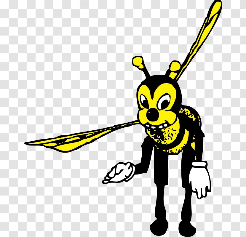 Bee Bowing Cartoon Clip Art - Yellow - Honey Illustration Transparent PNG