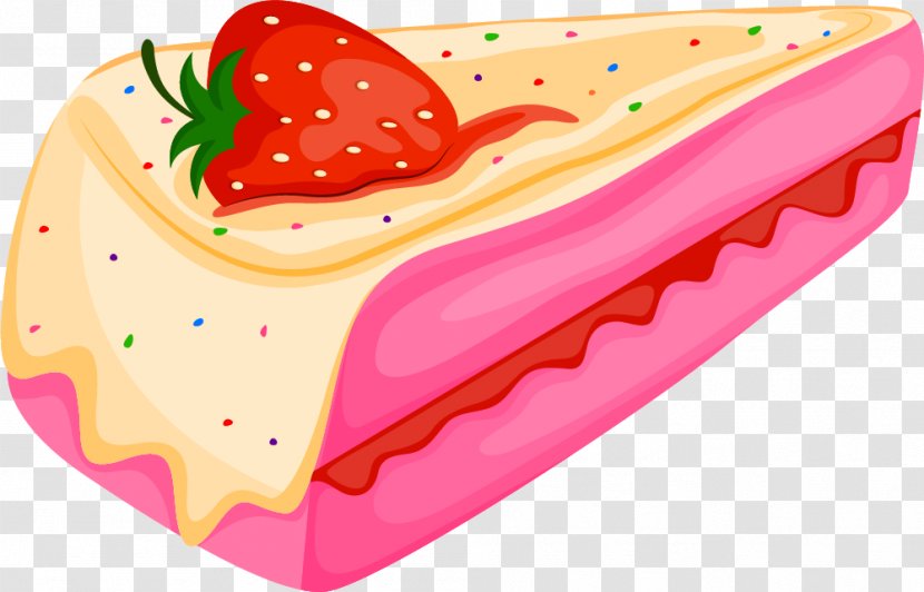 Strawberry Cream Cake - Sweetness - Pink Transparent PNG