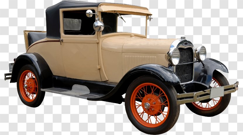 Ford Model T A Car Clip Art - Antique - Detailing Transparent PNG