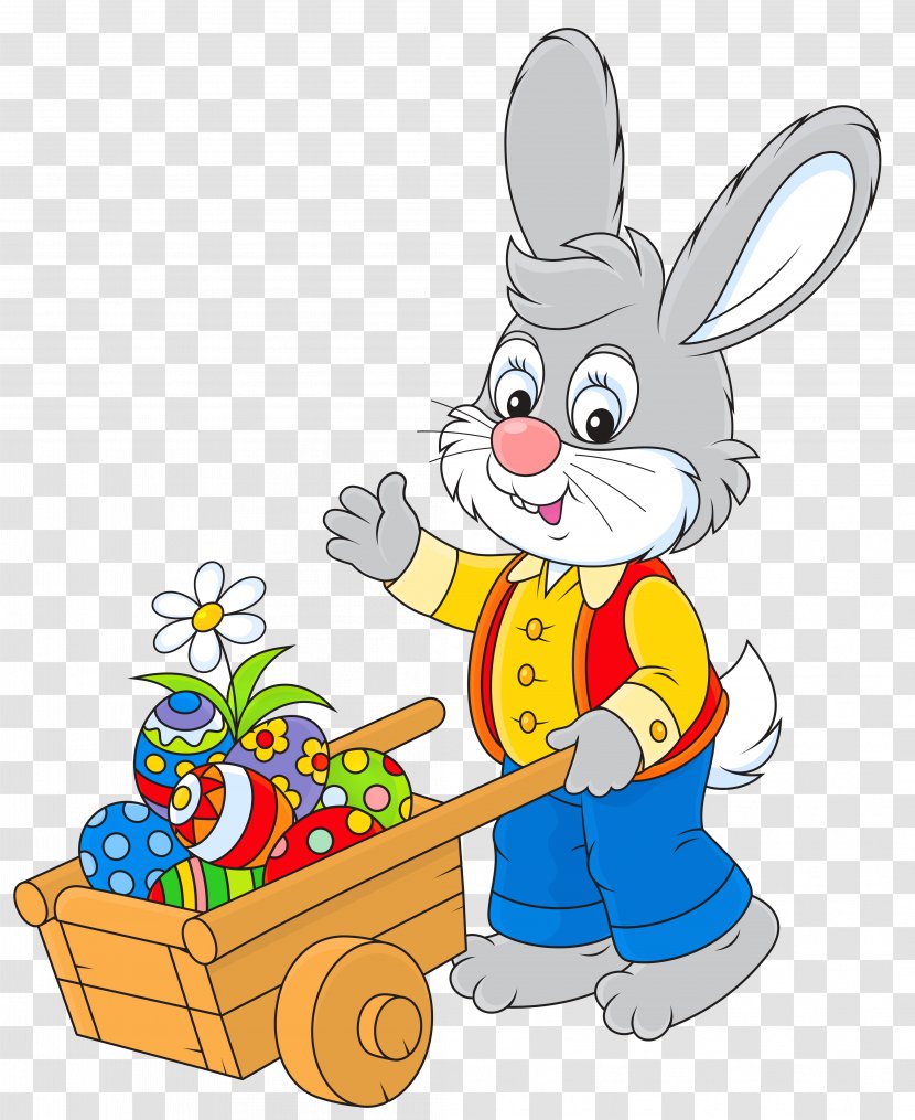 Easter Bunny Rabbit Egg Clip Art - Rabits And Hares - Animated Cliparts Transparent PNG
