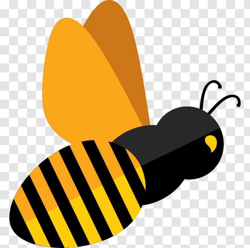Honey Bee Clip Art Business Product Design - Yellow - Vector Transparent PNG