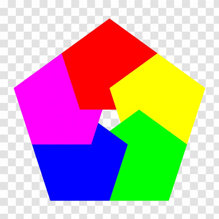 Penrose Triangle Pentagon Color Shape Clip Art - Rectangle - Hexagon Transparent PNG