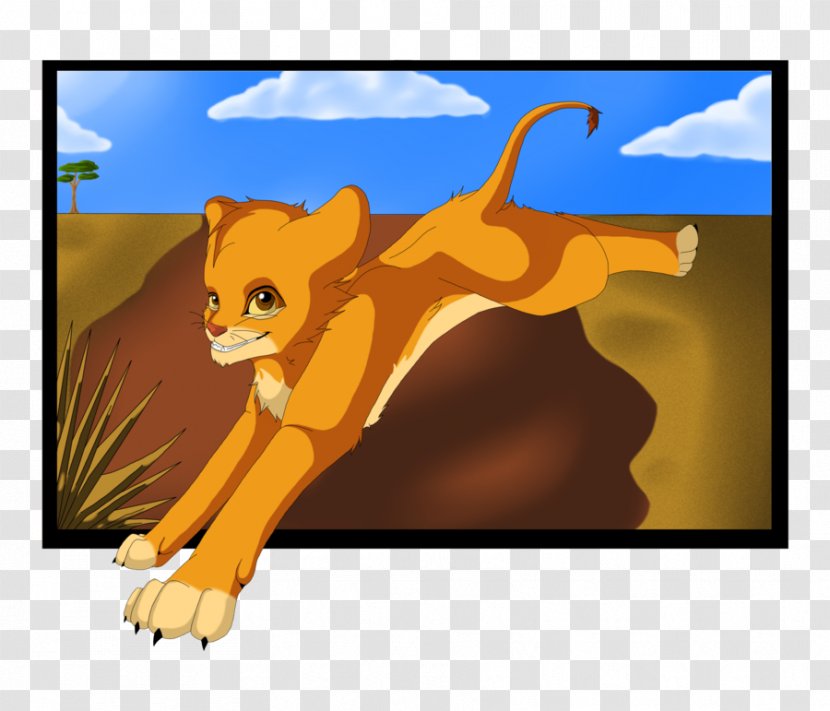 Lion Red Fox Cat Ecosystem Tail - Wildlife - Simba Forehead Transparent PNG