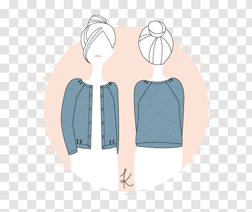 Sweatshirt Cardigan Pattern Dress Waistcoat - Turquoise Transparent PNG