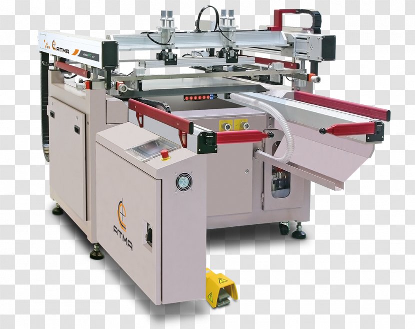 Machine Screen Printing Press Roller - Print Technology Transparent PNG