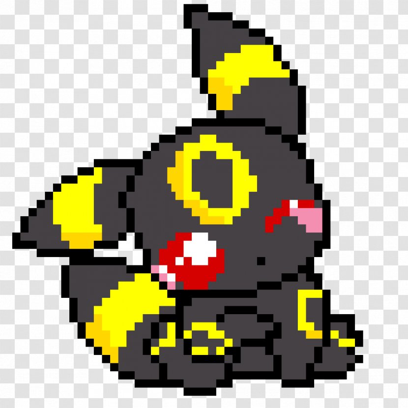 Pokémon Yellow Minecraft Pixel Art Umbreon Transparent PNG