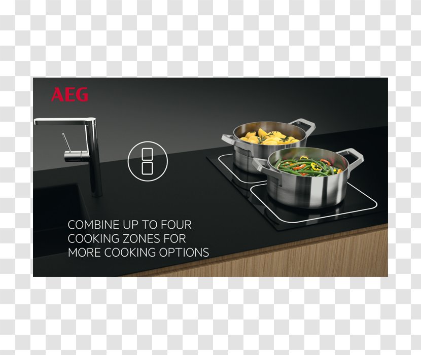Induction Cooking Heating AEG Black - Cooker Transparent PNG