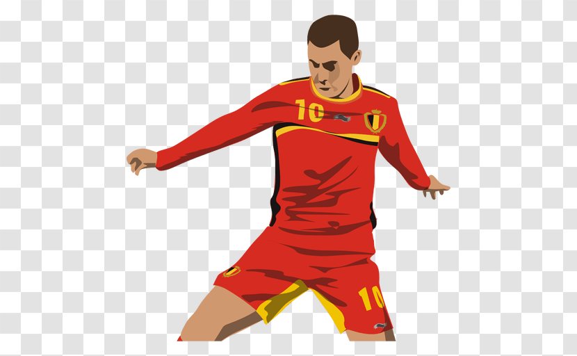 Football Player Belgium National Team Animation - Boy - Portraits Vector Transparent PNG