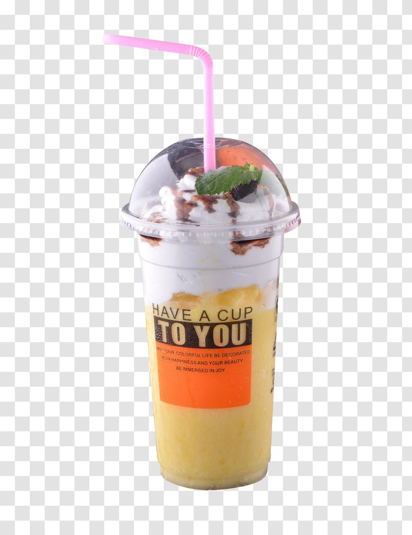Ice Cream Latte Milkshake Smoothie Coffee - Irish - Cool Pineapple Pomelo Transparent PNG