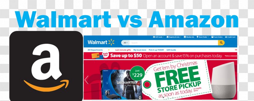 Amazon.com Walmart Atlas Retail Online Shopping - Banner Transparent PNG