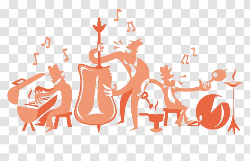 Room Orchestra Musical Instrument Interior Design Services - Silhouette - The Band Combination Transparent PNG