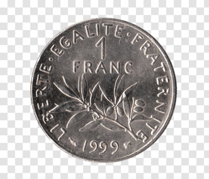 French Franc Coin Euro Monégasque - Dime Transparent PNG