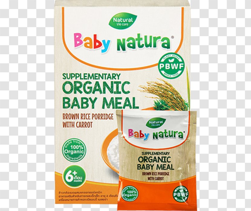 Baby Food Natural Foods Organic Congee Vegetarian Cuisine - Happy Family - Brown Rice Transparent PNG