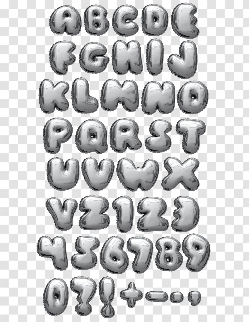 Balloon Typeface Alphabet Font - Digital Media Transparent PNG