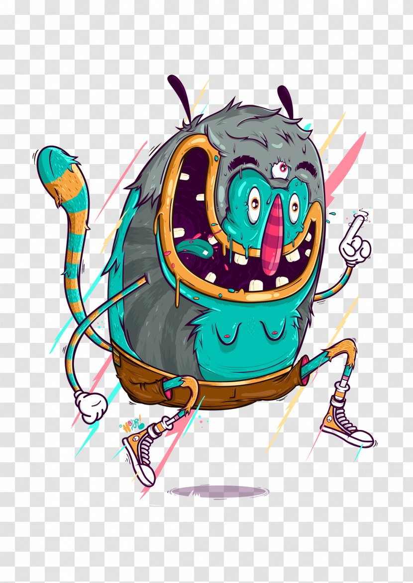 Clip Art Illustration Design Image - Monster - Royaltyfree Transparent PNG