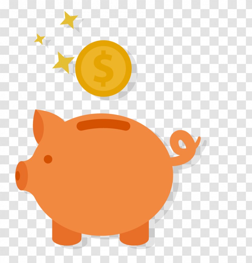 Retirement Funds Administrators Saving Piggy Bank Coin Money - Watercolor - Cartoon Transparent PNG