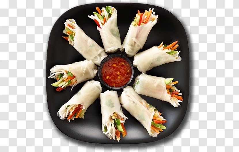 Asian Cuisine Spring Roll Thai Indian Chinese - Finger Food - Rolls Transparent PNG
