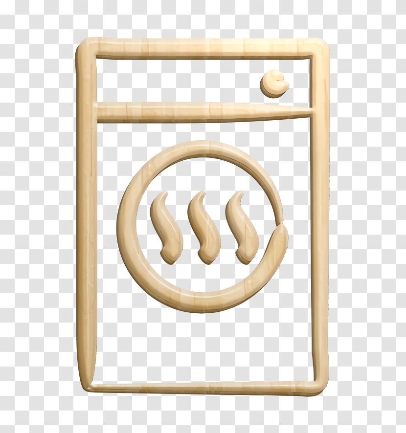 Dryer Icon Drying Hand Drawn - Machine - Metal Brass Transparent PNG