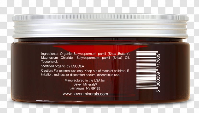 Cream Shea Butter Skin Vitellaria - Magnesium Transparent PNG