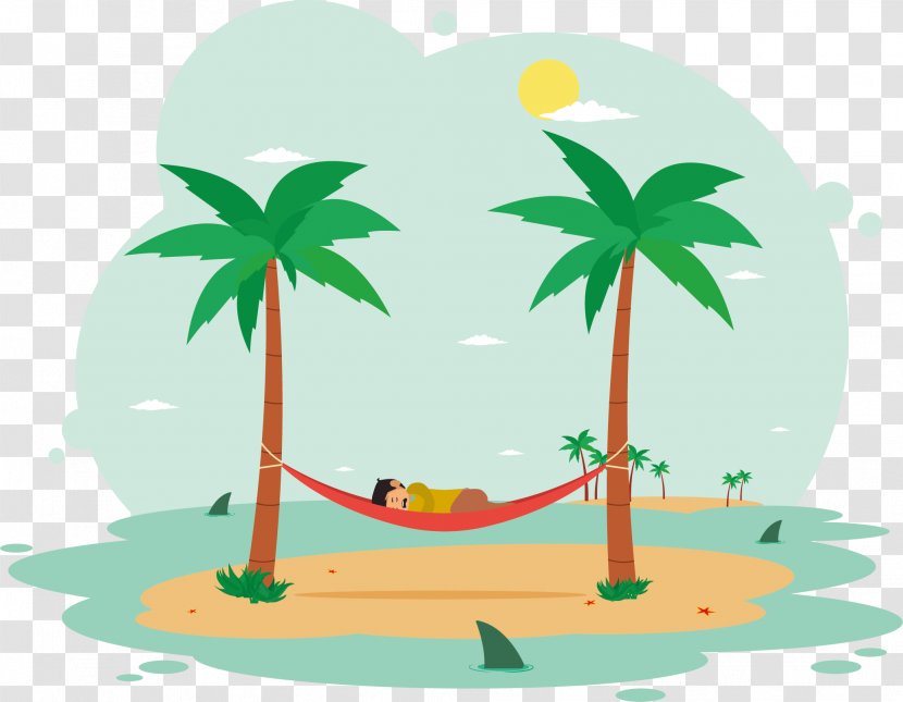 Slices Illustration - Cartoon - Leisurely Vacation Transparent PNG