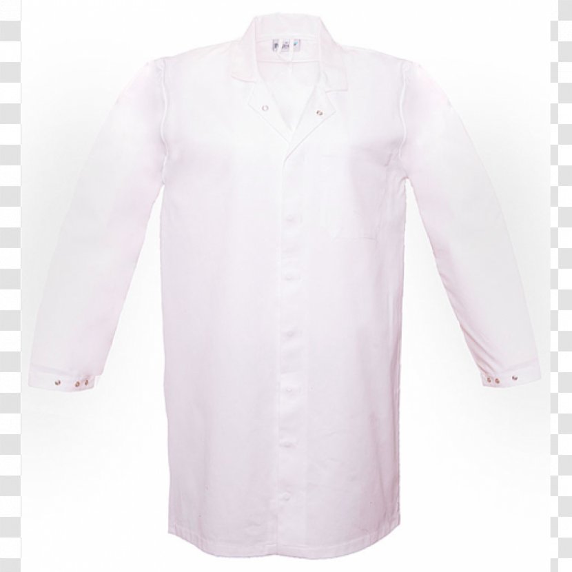 Sleeve Neck - Pink - White Coat Transparent PNG