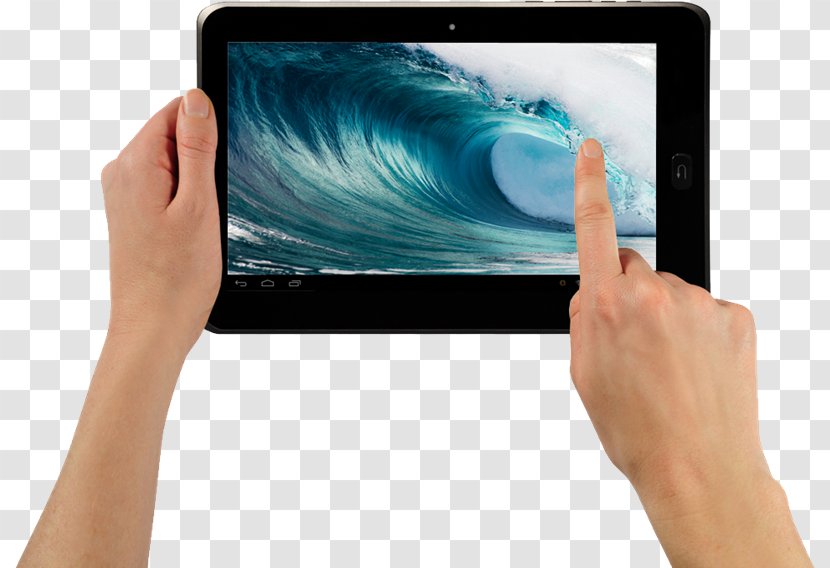 Tablet Computers Image File Formats Desktop Wallpaper - Hand - Electronic Device Transparent PNG