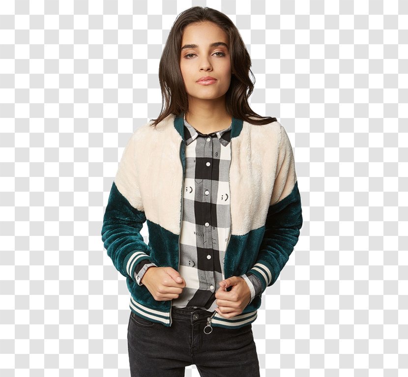 Hoodie Flight Jacket Sweater - Collar Transparent PNG