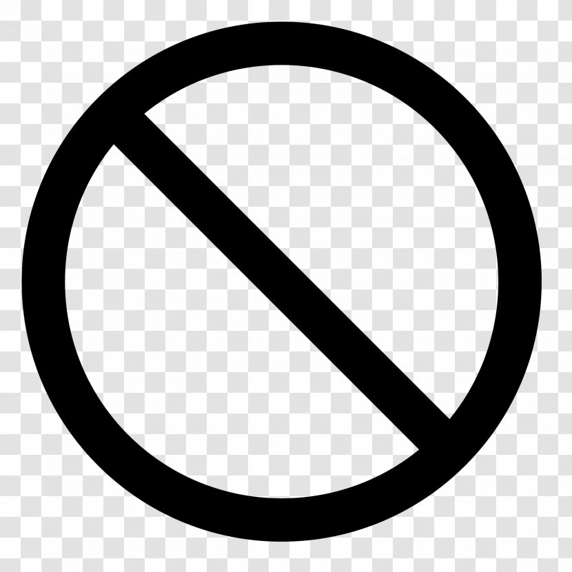 No Symbol - Royaltyfree - Forbidden Sign Transparent PNG