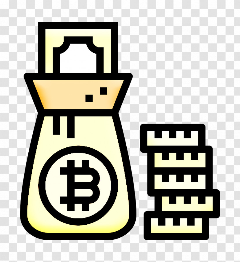 Money Icon Bitcoin Icon Money Bag Icon Transparent PNG