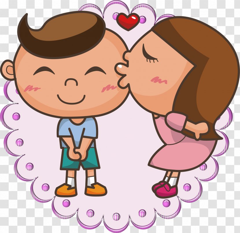 Love Animation Cheek - Frame - Cartoon Transparent PNG