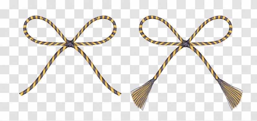 Rope Shoelace Knot Ribbon - Bow Transparent PNG